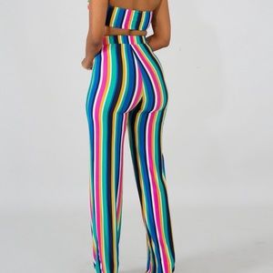 Candylicious palazzo pants and tube set